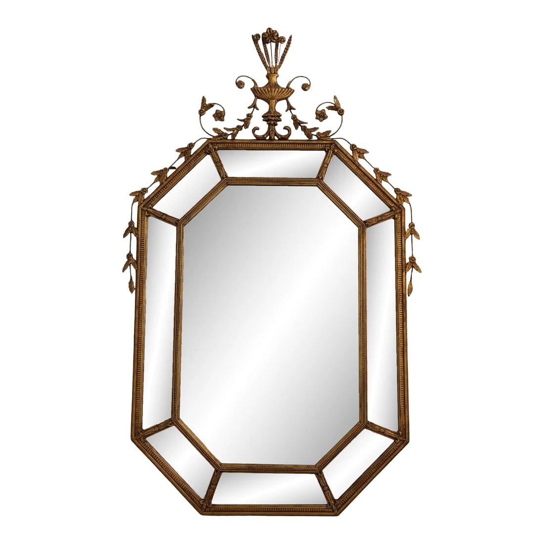 Friedman Brothers Model 6658 Adams Style Gold Frame Mirror: Friedman Brothers Model 6658 Adams Style Gold Frame Mirror Introducing the Friedman Brothers Model 6658 Gold Frame Adams Mirror, a stunning addition to any room. This large and impressive mirror featu