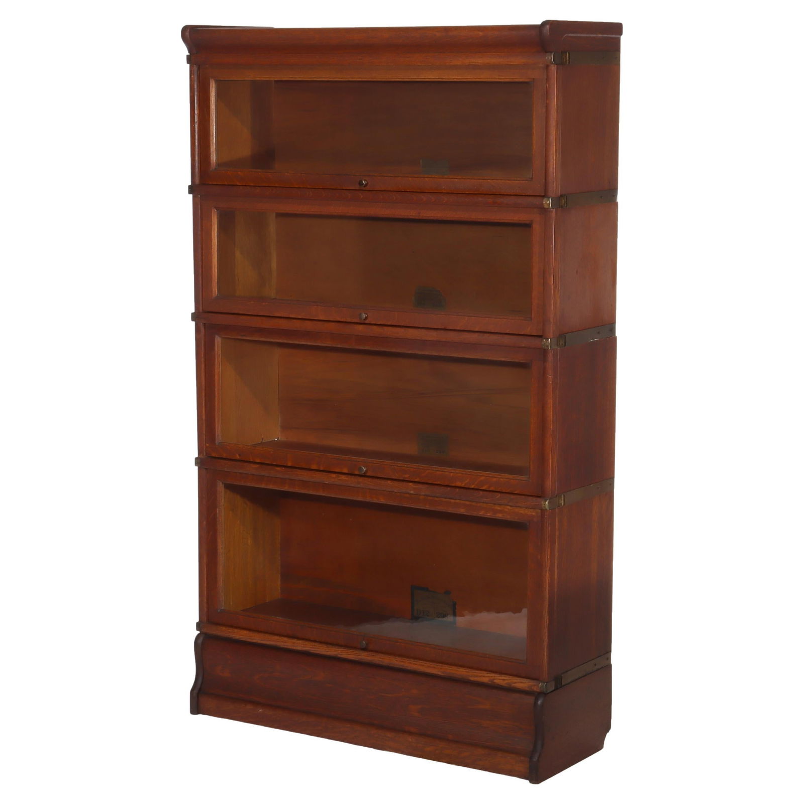 Antique Globe Wernicke 4-Stack Oak Barrister Bookcase C1920 (1 of 5)
