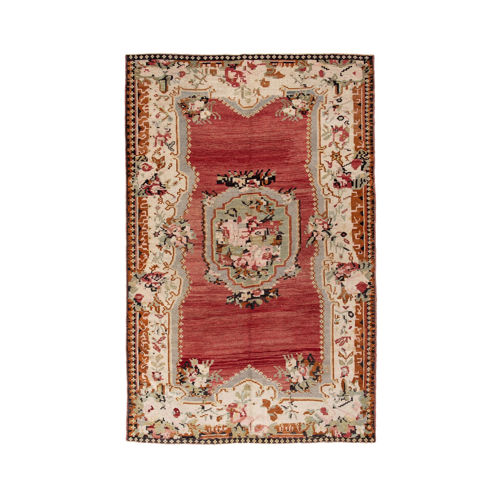 Authentic Handmade Anatolia Wool Carpet 64.2 x 99.2 Inches: Authentic Handmade Anatolia Wool Carpet 64.2 x 99.2 Inches This authentic handmade Anatolia carpet is crafted from high-quality wool on wool, showcasing the rich tradition of Anatolian weaving. Design