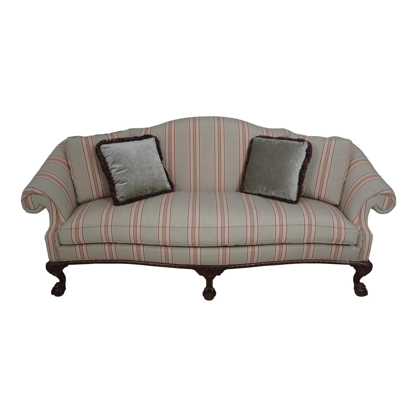 Hickory Chair James River Clawfoot Sofa High Quality Upholstery 93 Inch (1 of 10)