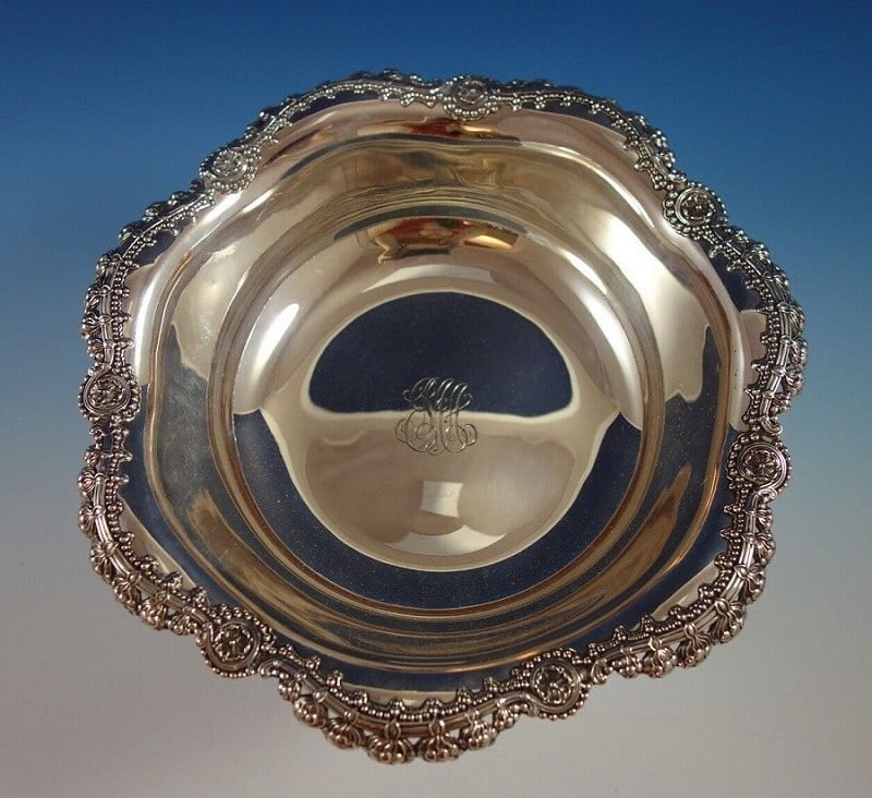 Tiffany & Co Blackberry Sterling Silver Fruit Bowl 10" Diameter (1 of 5)