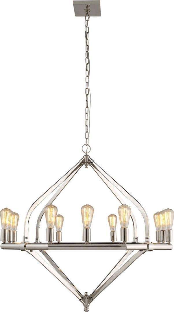 Illumina Pendant Lamp Polished Nickel Industrial Style 36H 39W 39D (1 of 1)