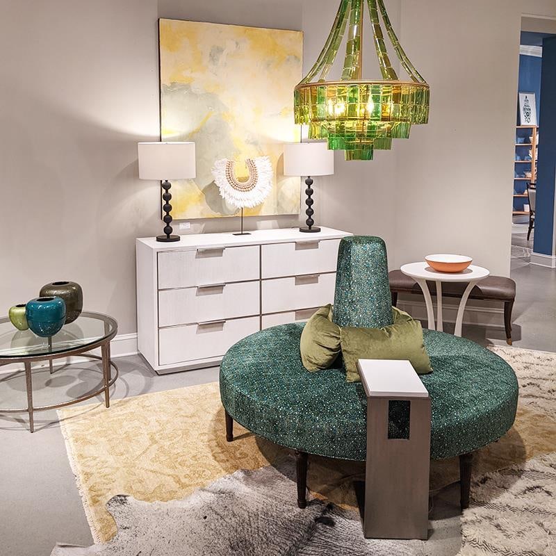 Woodbridge Huntington Art Deco Six-Drawer Dresser in Alabaster (1 of 1)