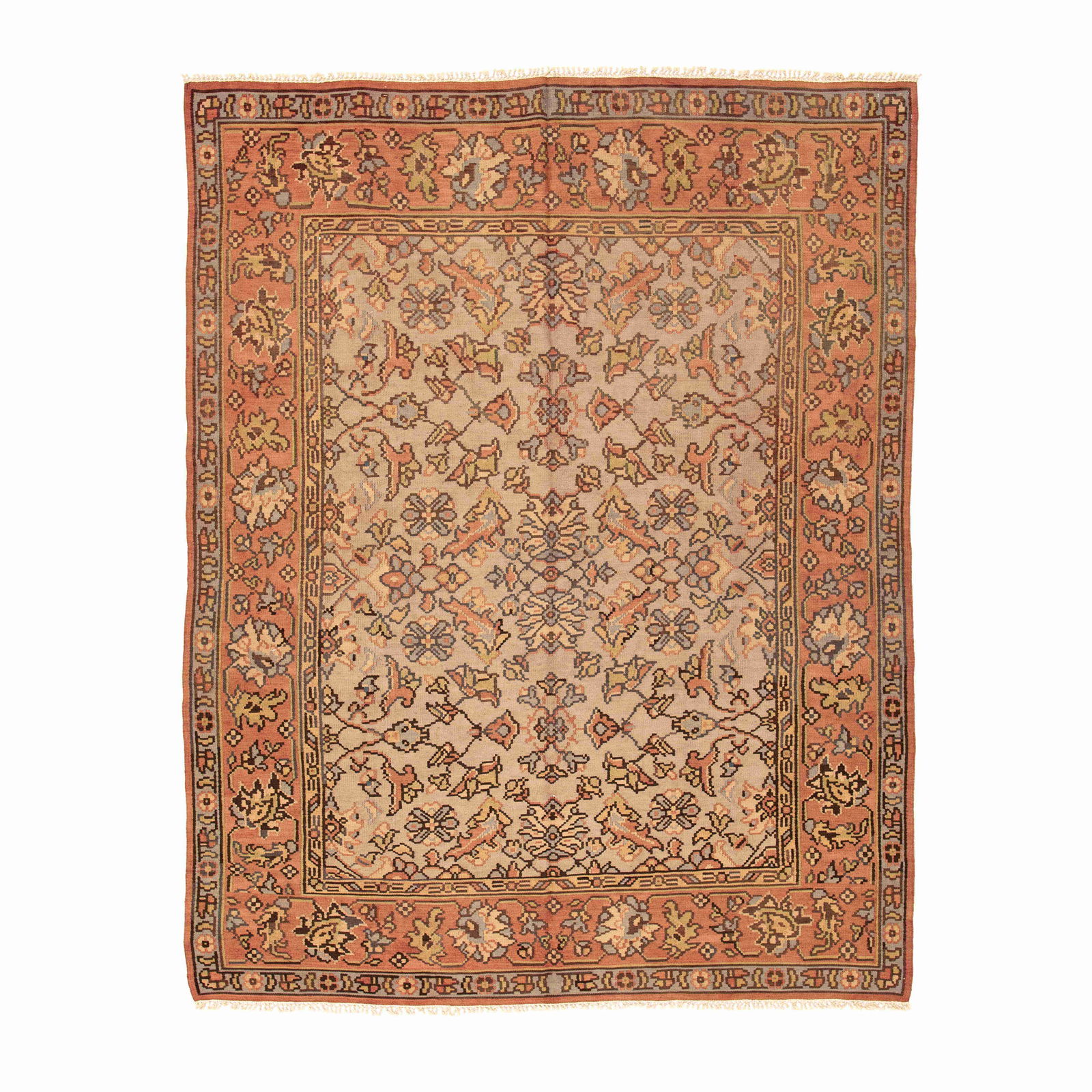 Authentic Gocmen Handmade Wool Kilim Rug 74.8 x 96.1 Inches (1 of 8)