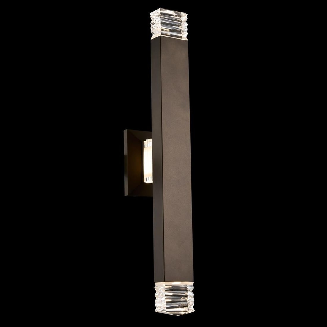Kalco Esterno Cristallo 34 Inch LED Wall Sconce Warm Bronze Crystal (1 of 1)