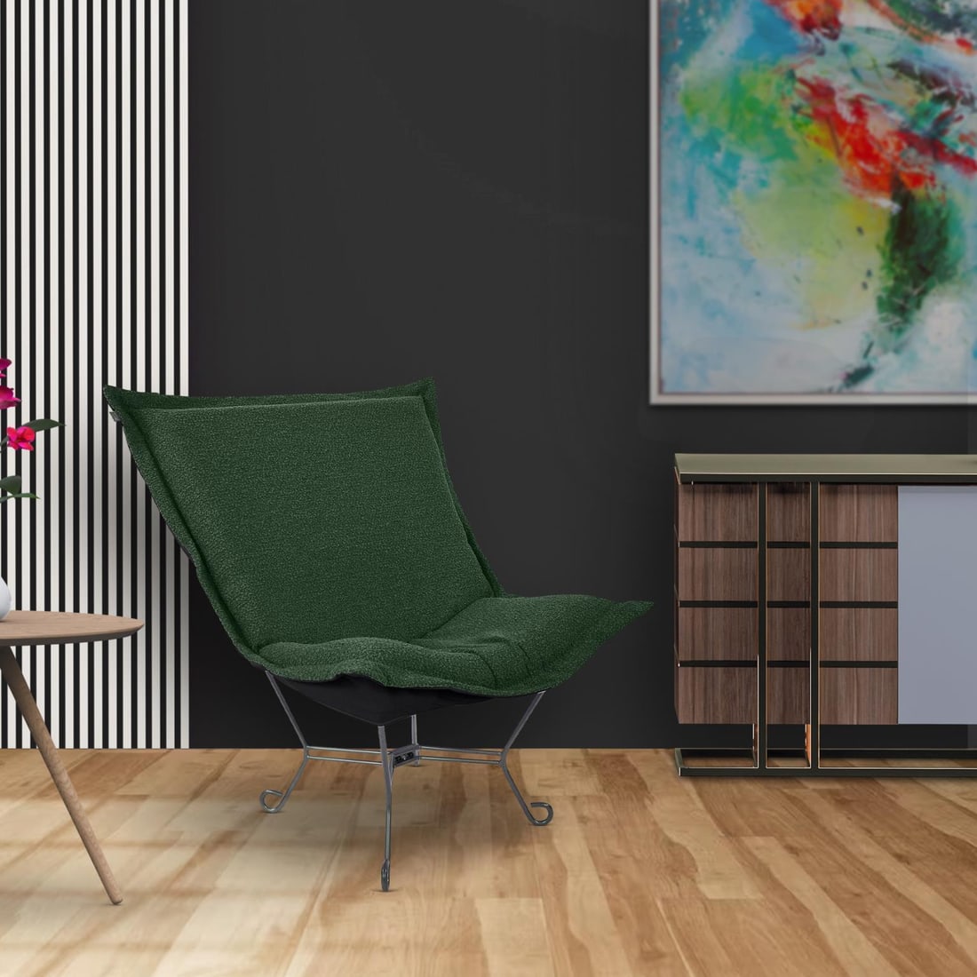 Howard Elliott Barbet Chocolate Puff Chair Unique Design: Howard Elliott Barbet Chocolate Puff Chair Unique Design Experience unparalleled comfort with this Elegant Chocolate Puff Chair, designed for cozy living spaces. This unique scroll puff chair features