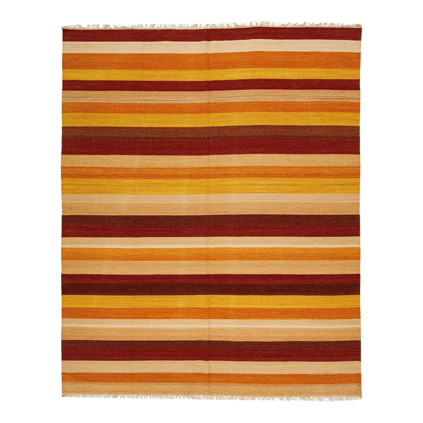 Handmade Modern Kilim Wool Rug Geometric Design 8' x 9'10 (1 of 7)