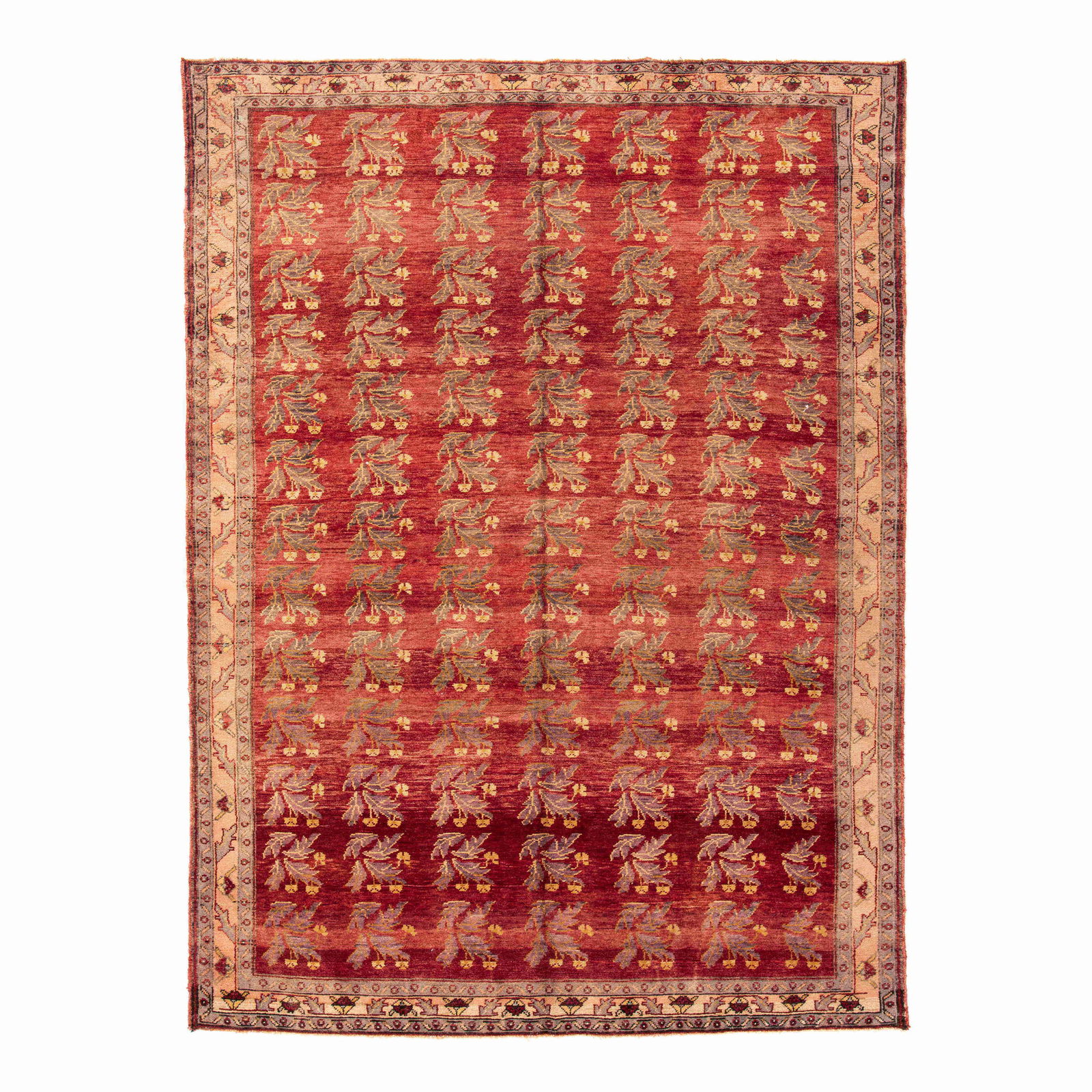 Authentic Handmade Anadol Wool Carpet 79.9 x 107.5 Double Knots: Authentic Handmade Anadol Wool Carpet 79.9 x 107.5 Double Knots Experience the elegance of traditional craftsmanship with this Authentic Handmade Anadol Wool on Wool carpet. This exquisite piece showc
