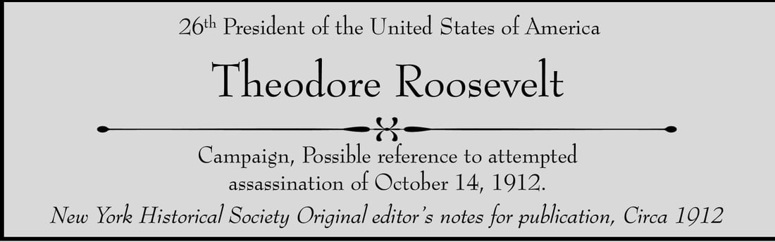 Theodore Roosevelt 1902 Publication Proofs with Editor's Notes (1 of 7)