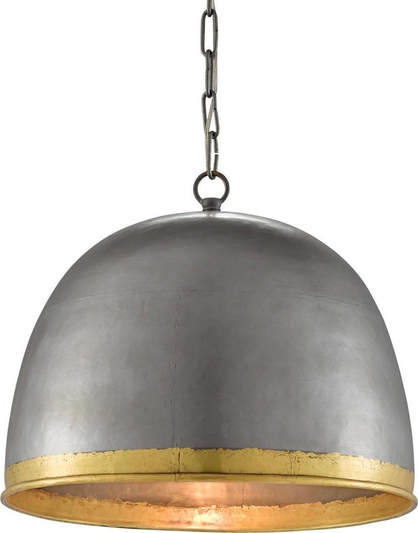 Currey Matute Iron Pendant with Brass Detail UL-Listed (1 of 3)