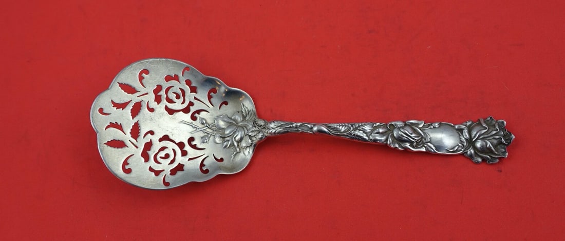 Alvin Bridal Rose Sterling Silver 8 Inch Tomato Server (1 of 2)