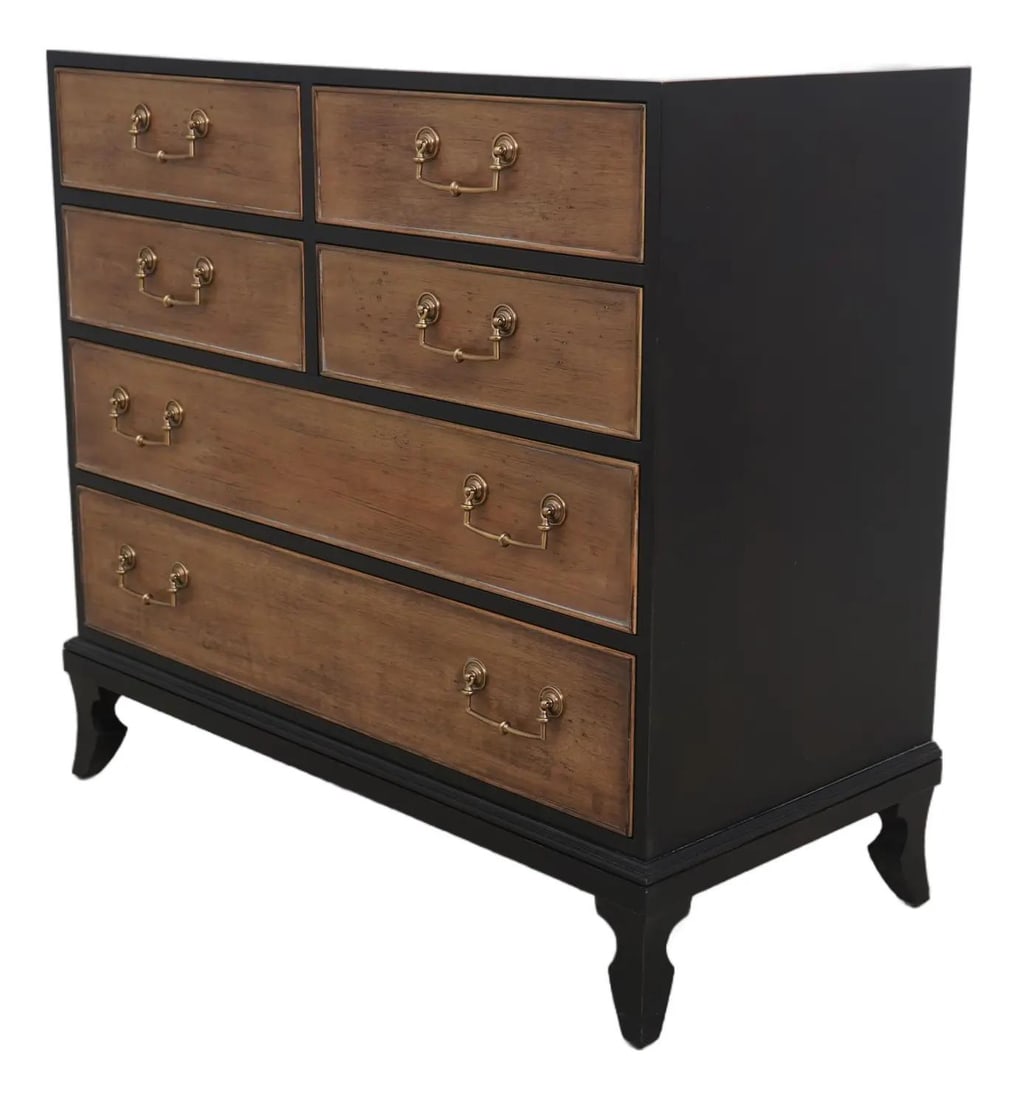 Hickory White Driftwood 6 Drawer Chest Quality Wood Construction (1 of 10)