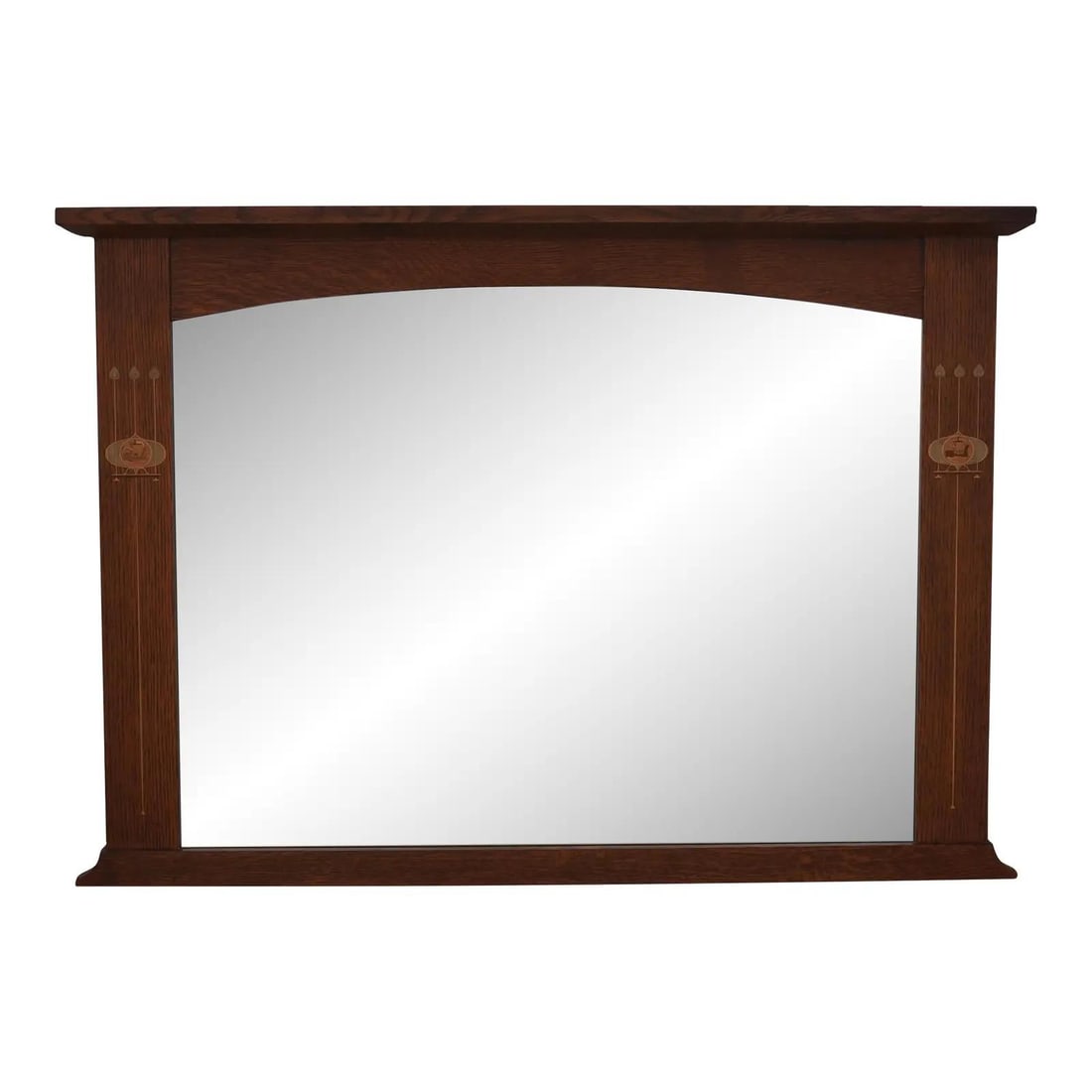 Stickley Harvey Ellis Mission Oak Inlaid Mirror 48w x 34h Arts & Crafts Style (1 of 10)