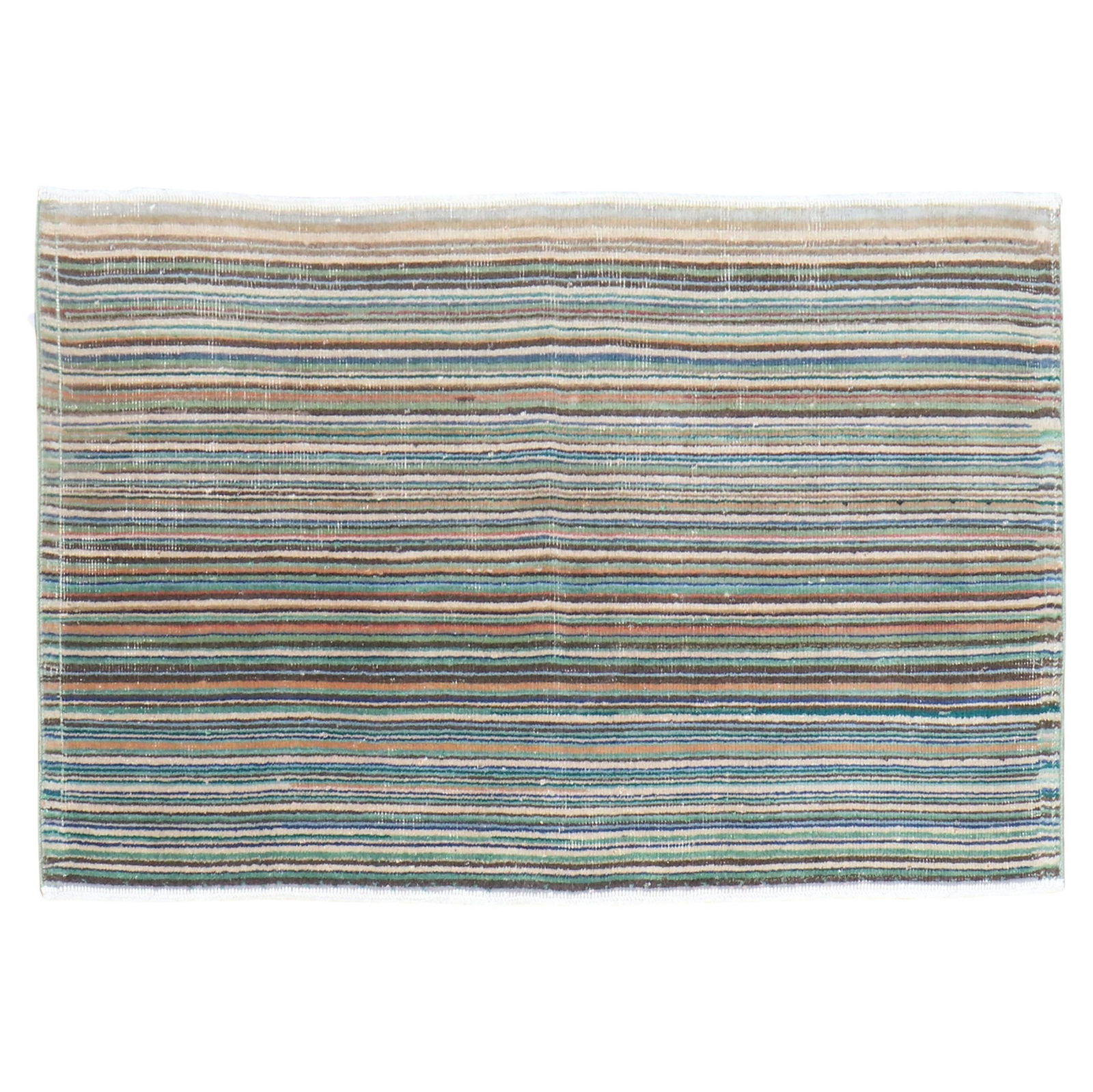 Mid-Century Modern Hand-Knotted Turkish Deco Rug 29 x 47 Wool (1 of 11)