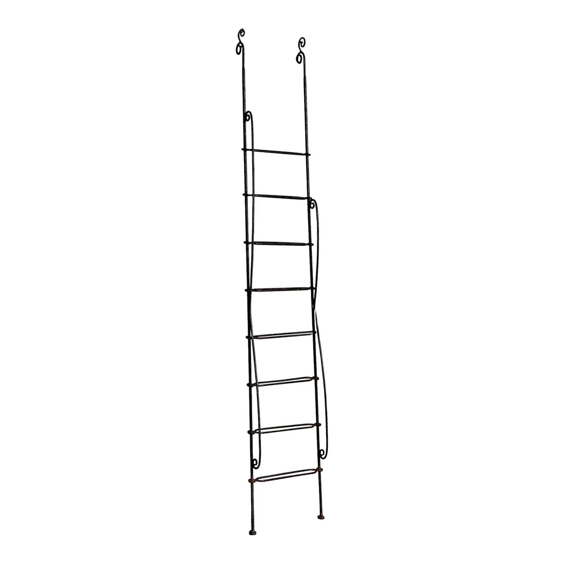 Scrolled Wrought Iron Hollywood Regency Decorative Display Ladder (1 of 5)