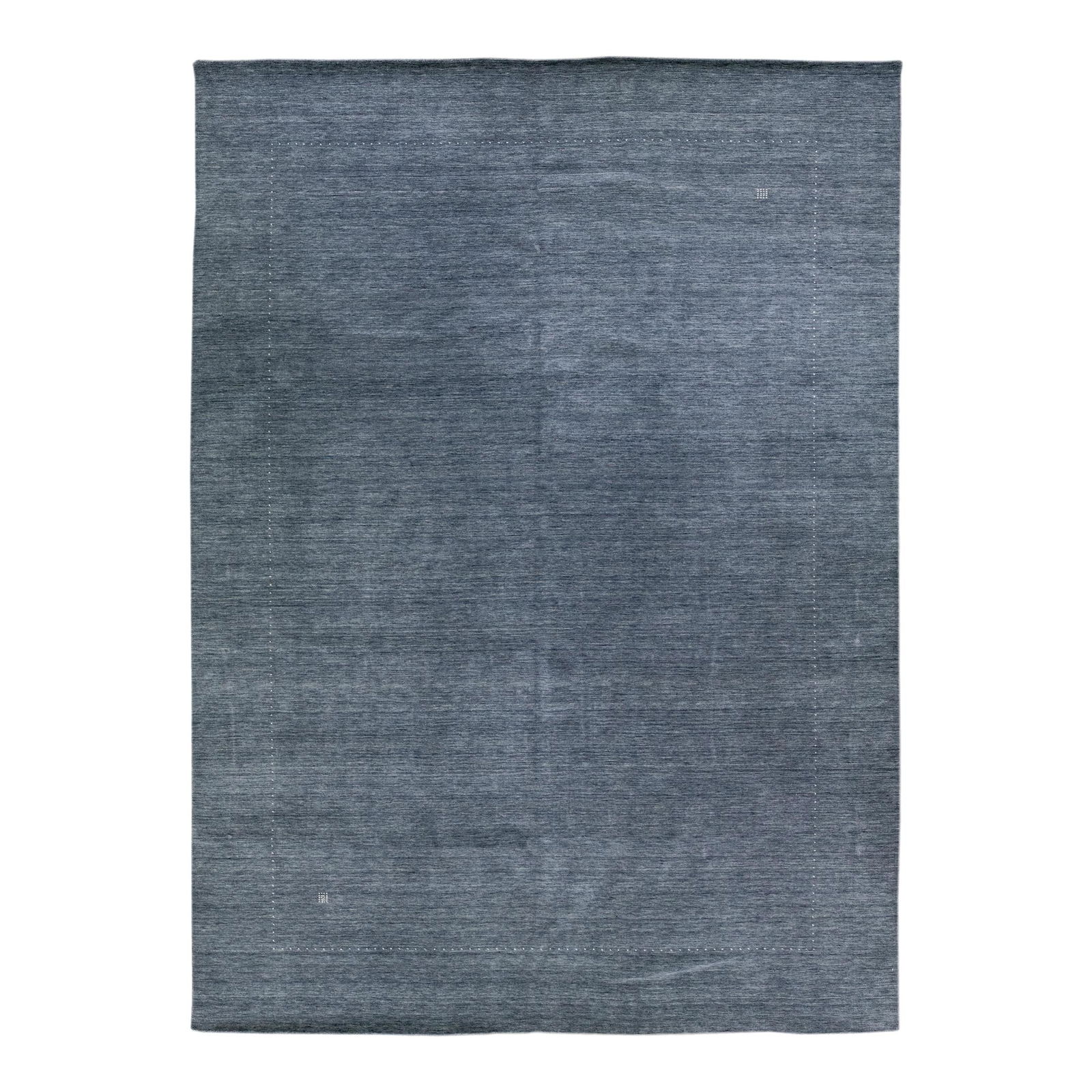 Blue Modern Gabbeh Style Hand-Loom Wool Rug Geometric Design 10'4 x 13'10 (1 of 10)