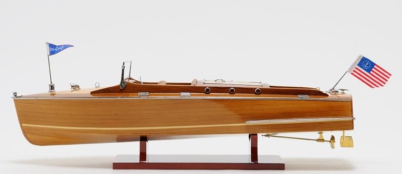 Chris Craft Runabout Model Nautical Style Wood Boat 24.50" (1 of 17)