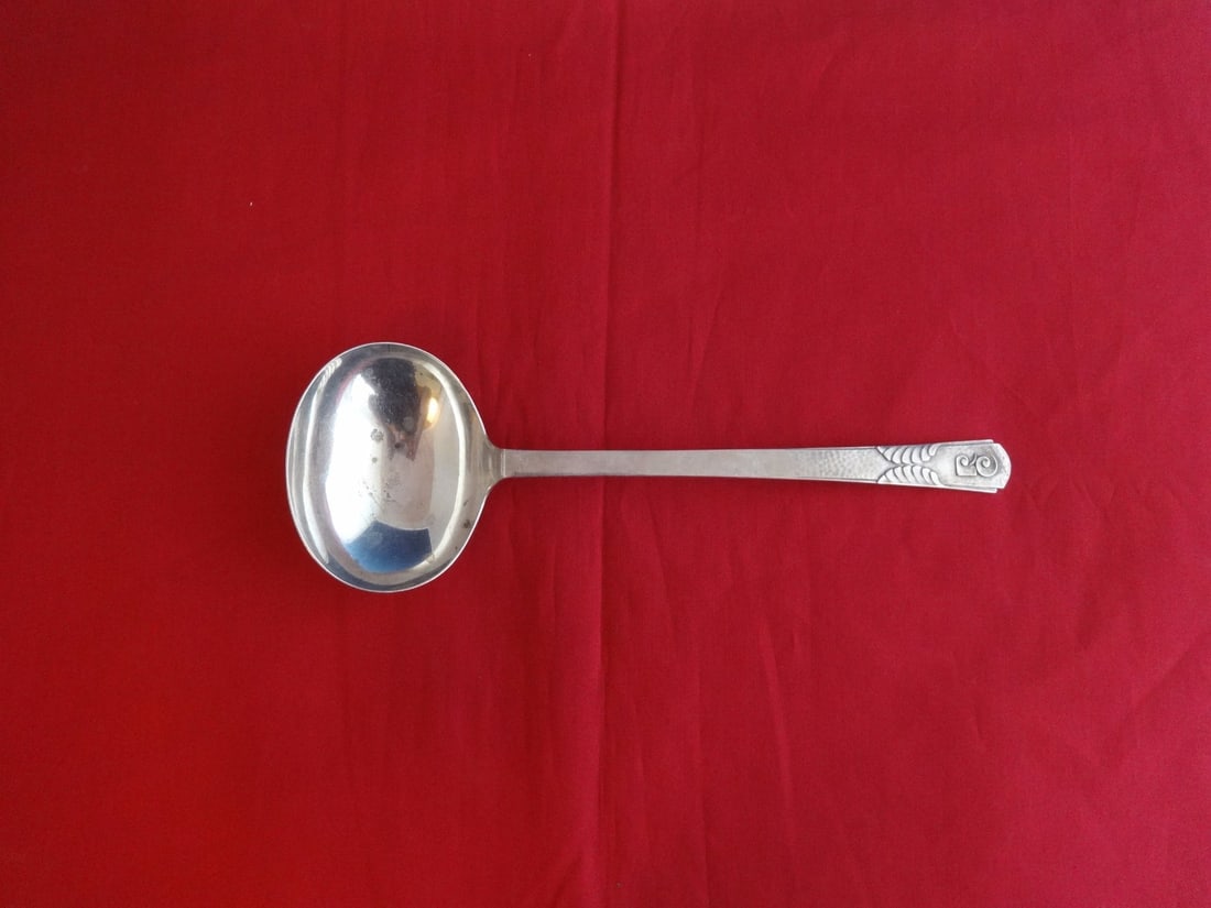 Vilanova Spanish .916 Sterling Silver Soup Ladle 11 1/4" (1 of 1)
