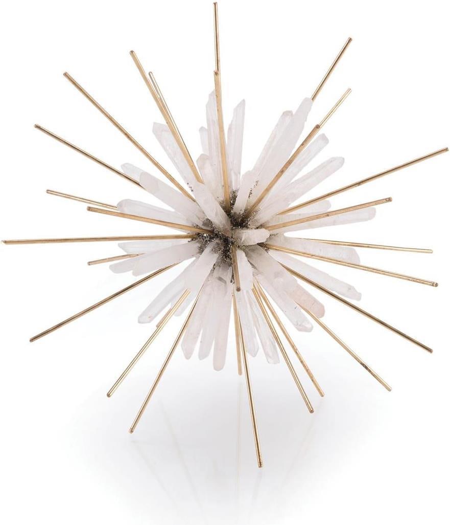 John-Richard Mid-Century Brass Quartz Starburst Decor 10.5" (1 of 2)