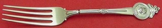 Gorham Medallion Sterling Silver 4-Tine Dinner Fork 7.5 Inch (1 of 1)
