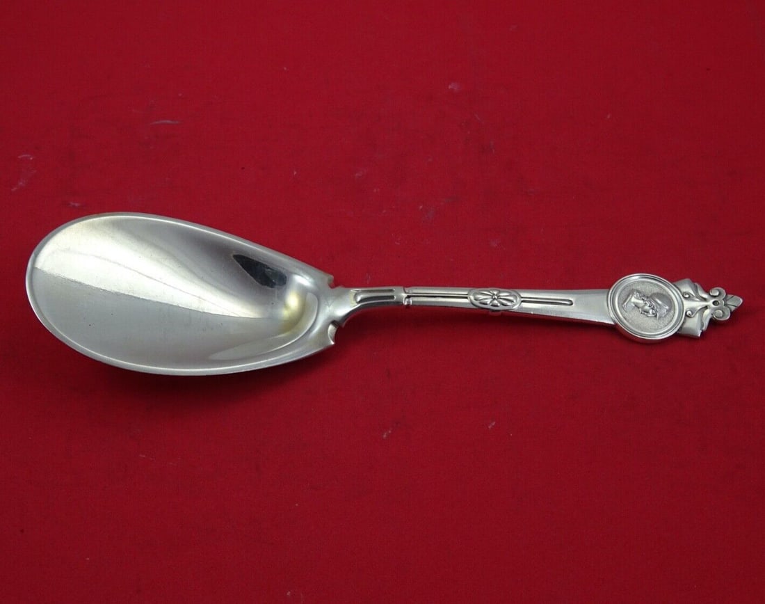 Gorham Medallion Sterling Silver 9 Inch Ice Cream Serving Spoon (1 of 2)