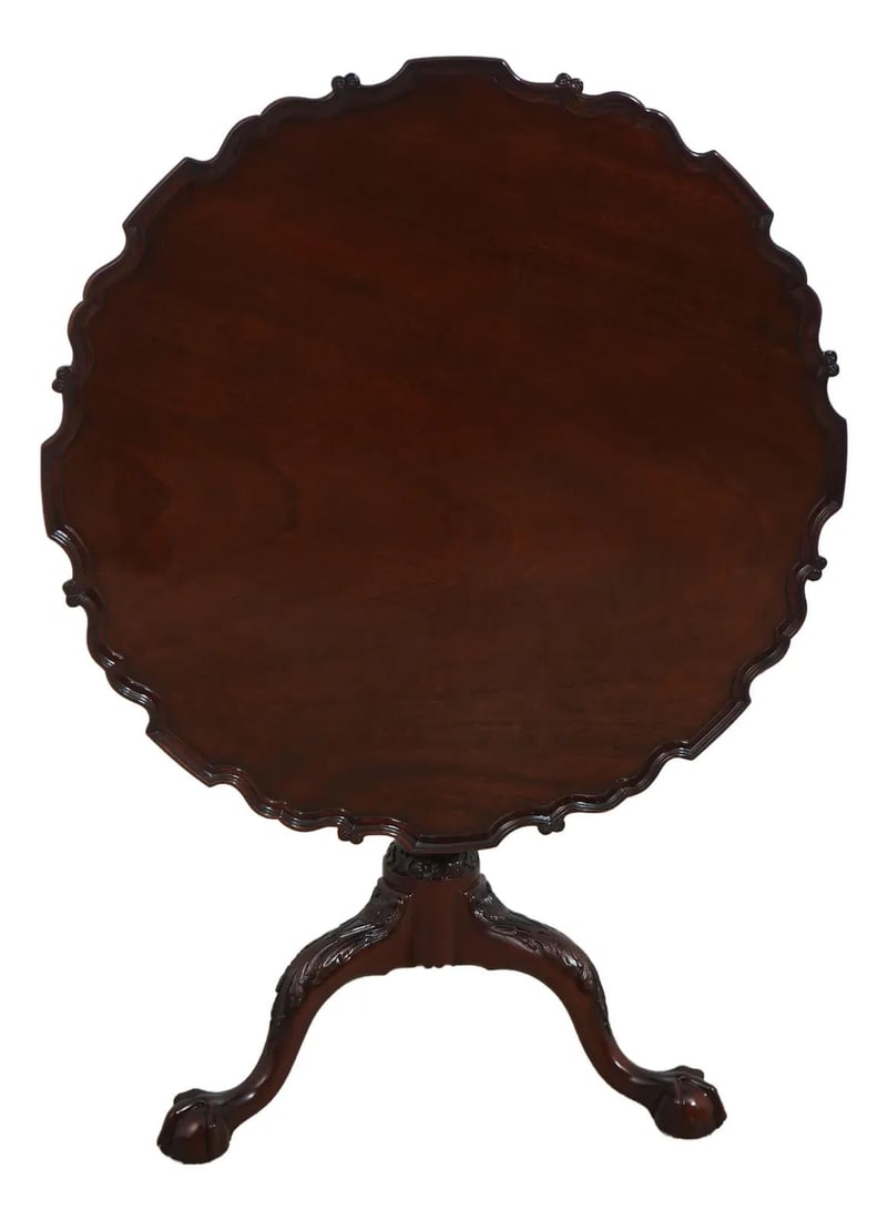 Kindel Winterthur Mahogany Tilt Top Table with Ball Claw Feet (1 of 10)