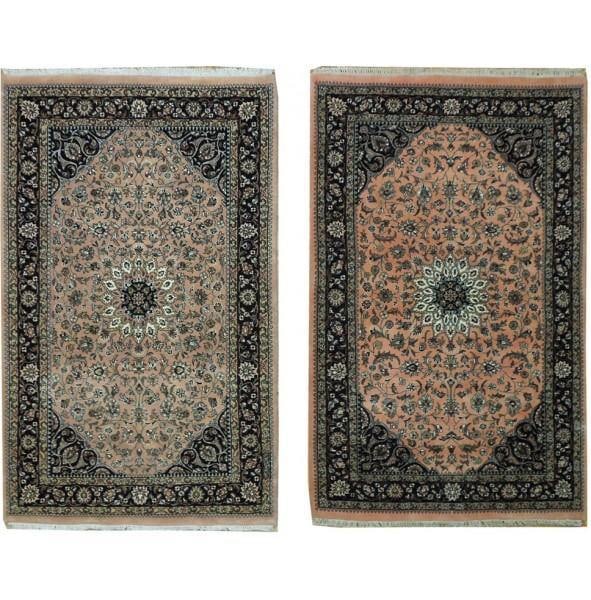 Vibrant Pink 4 x 6 Handmade Jaipour Sarouk Rug in Dense Wool: Vibrant Pink 4 x 6 Handmade Jaipour Sarouk Rug in Dense Wool Free continental US Shipping This exquisite 4 x 6 Jaipour Sarouk rug features a beautiful pink hue and is meticulously handcrafted from den