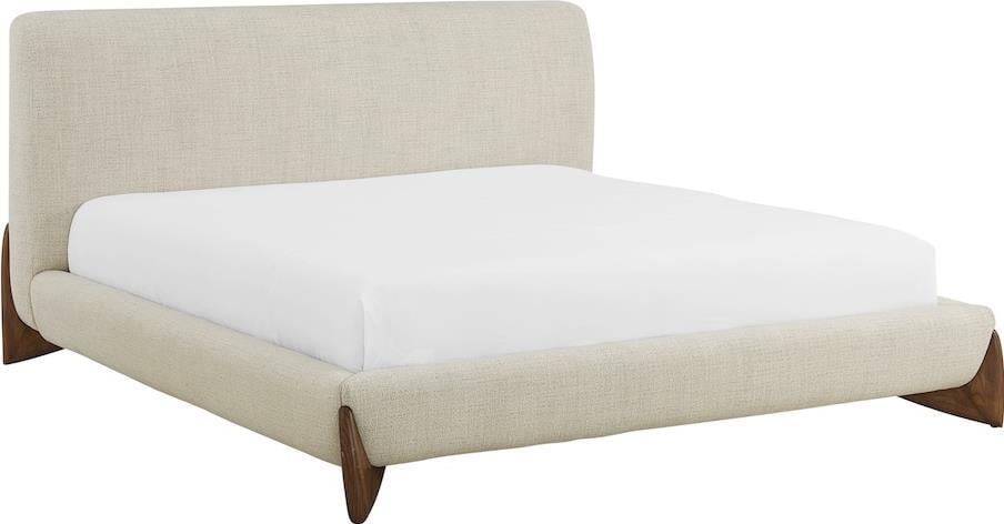 Crosby Queen Bed by Alder Tweed in Brushed Cypress Fabric (1 of 2)