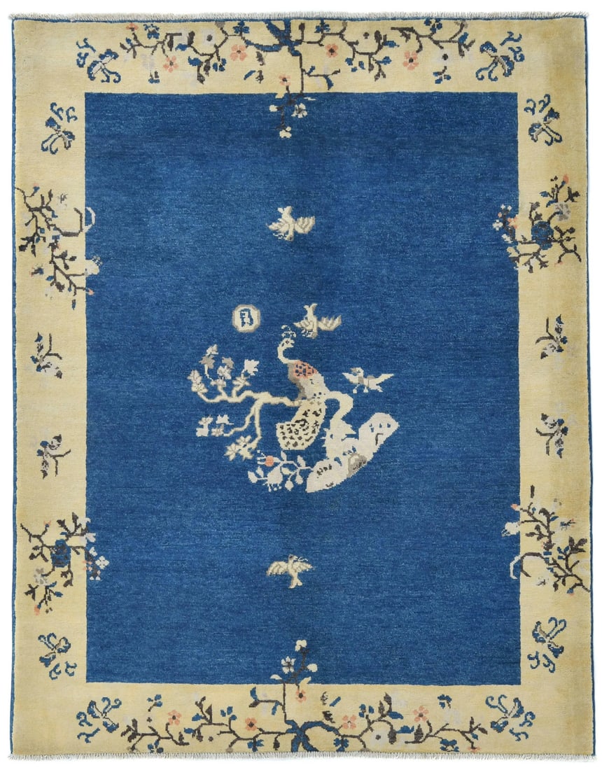 Handmade Kazak Area Rug 5'2 x 6'5 Modern Bordered Design Wool Vintage Style (1 of 13)