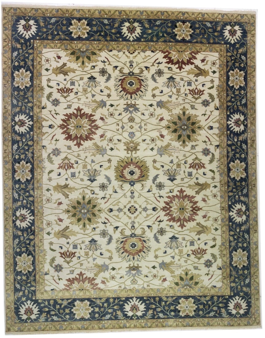 Hand-Knotted Wool Peshawar Osh Chobi Floral Rug 12x15 Modern Oriental Carpet (1 of 18)