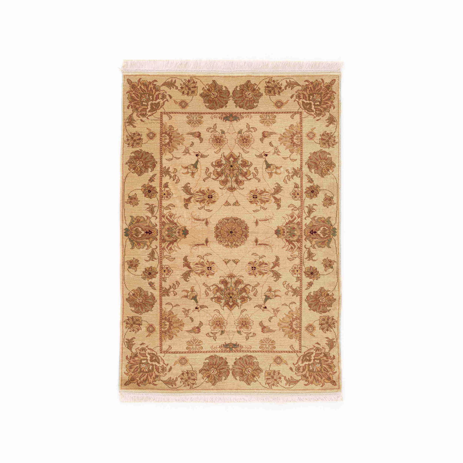 Authentic Handmade Usak Wool Carpet 47.2 x 68.9 Floral Design (1 of 8)