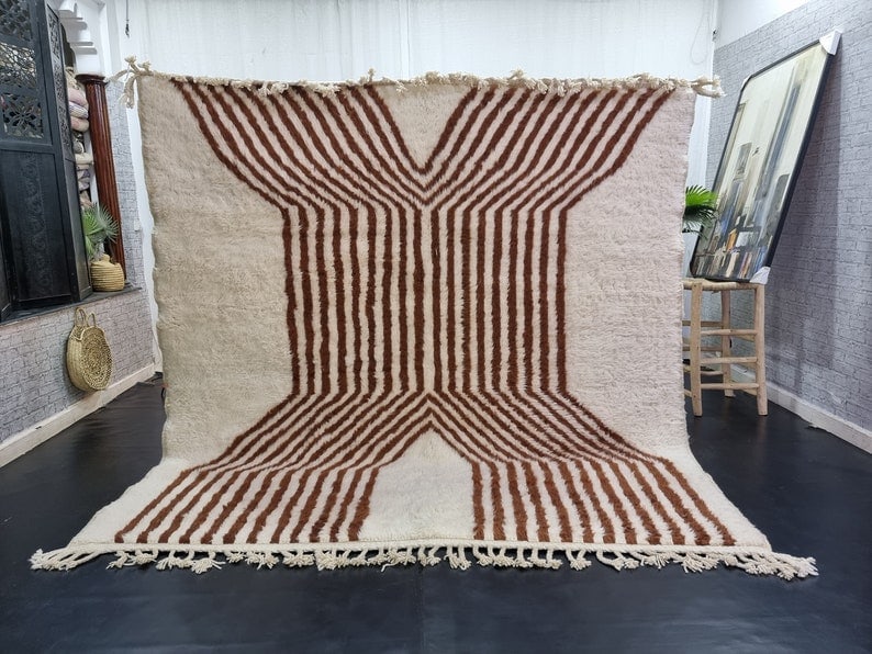 Authentic Handmade Moroccan Berber Wool Area Rug 13 x 6.56 ft (1 of 10)