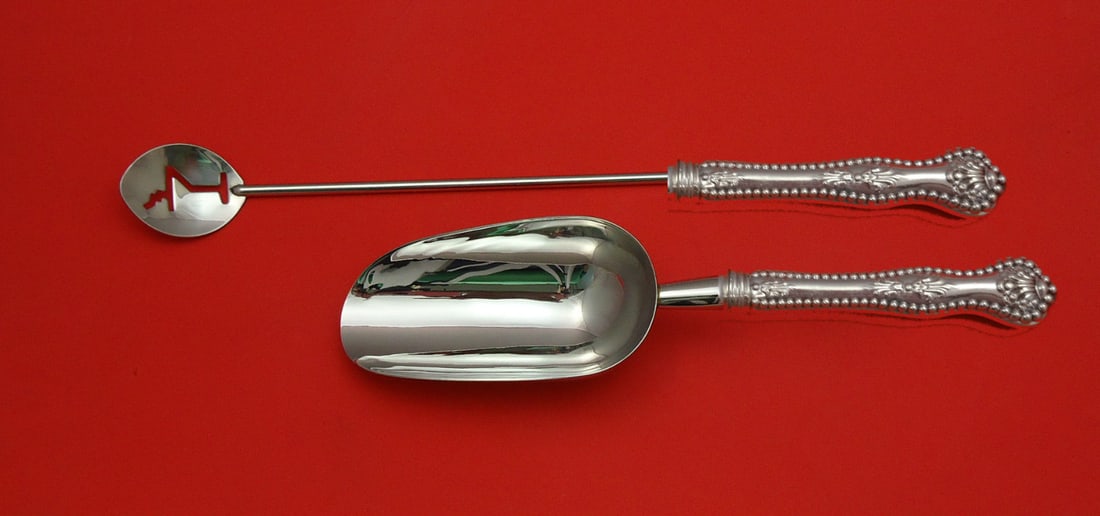 Dominick & Haff Charles II Sterling Silver Bar Set 2pc Custom Made (1 of 1)