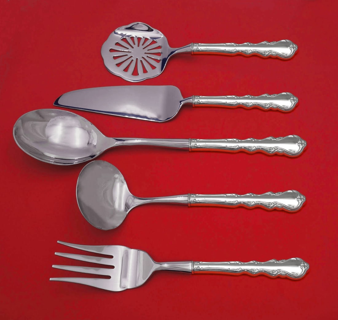 International Sterling Silver Angelique 5pc Thanksgiving Hostess Set (1 of 2)