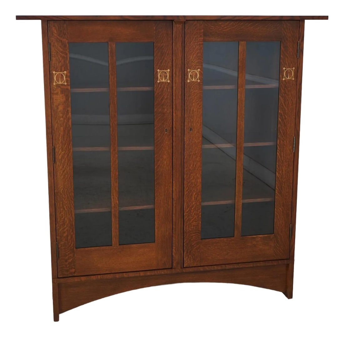 Stickley Harvey Ellis Mission Oak 2 Door Bookcase Arts & Crafts Style (1 of 10)