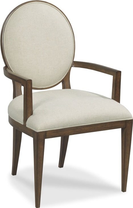 Woodbridge Ovale Antique Style Oval Arm Chair in Tobacco Finish (1 of 4)