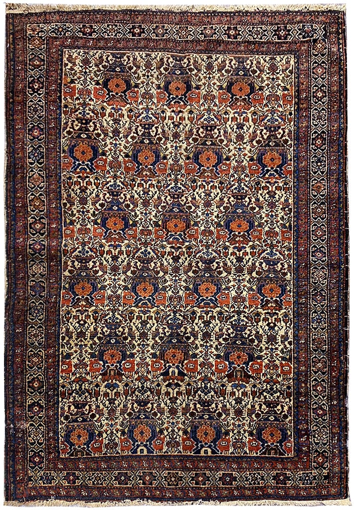 3.5' x 5' Antique Persian Kord Bijar Rug 1930s Handwoven Iran: 3.5' x 5' Antique Persian Kord Bijar Rug 1930s Handwoven Iran Free continental US Shipping Experience the timeless elegance of this 3.5' x 5' Antique Persian Kord Bijar Rug, a remarkable piece from th