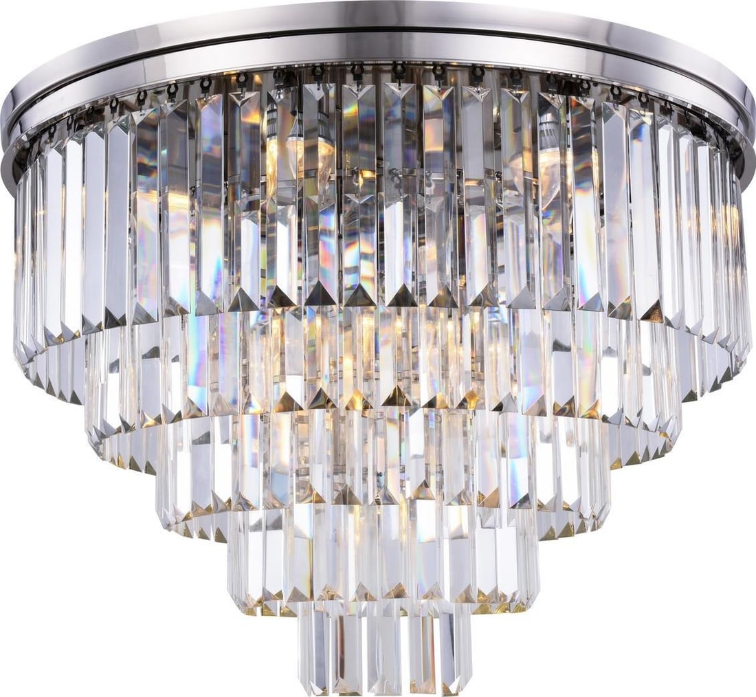 Elegant Lighting Sydney Crystal Flush-Mount Ceiling Light UL-Listed (1 of 1)