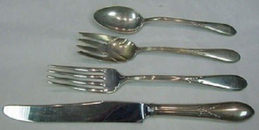 Gorham Rose Marie Sterling Silver 4-Piece Dinner Place Setting (1 of 1)