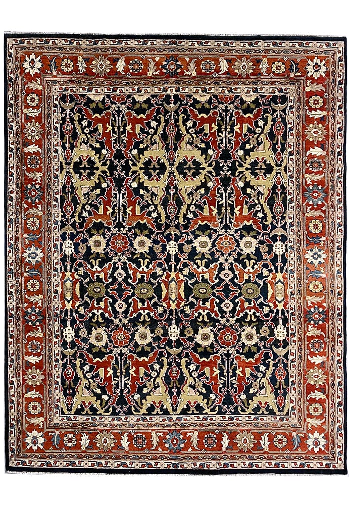 Ziglar 9.4 x 11.7 Dark Royal Blue Hand Knotted Natural Wool Rug: Ziglar 9.4 x 11.7 Dark Royal Blue Hand Knotted Natural Wool Rug Free continental US Shipping This 9.4 x 11.7 rug features a dark royal blue color and is crafted from high-quality natural wool. Hand-kn