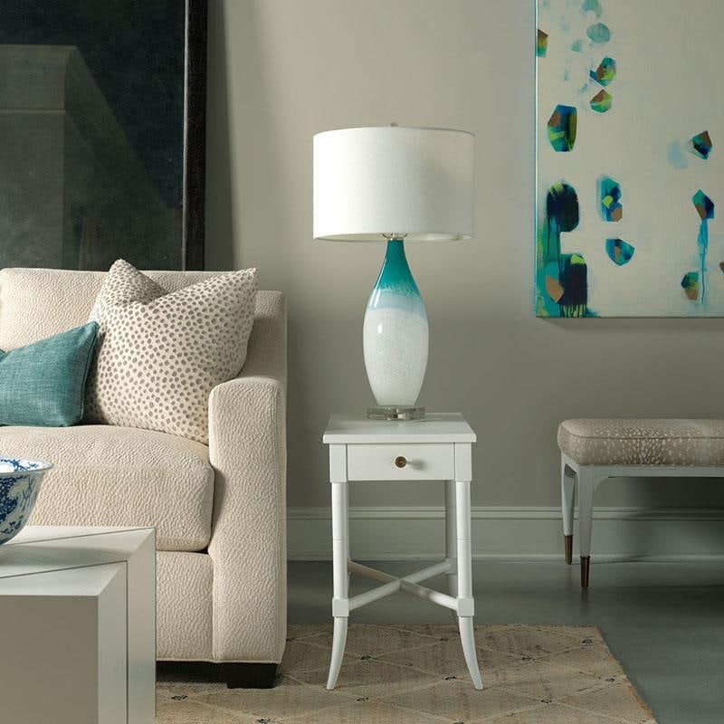 Tradd Collection Alabaster Wooden Rectangle Drink Table by Woodbridge: Tradd Collection Alabaster Wooden Rectangle Drink Table by Woodbridge Elevate your living space with the Tradd Collection Wooden Drink Table, featuring a stunning alabaster finish. This rectangular dr