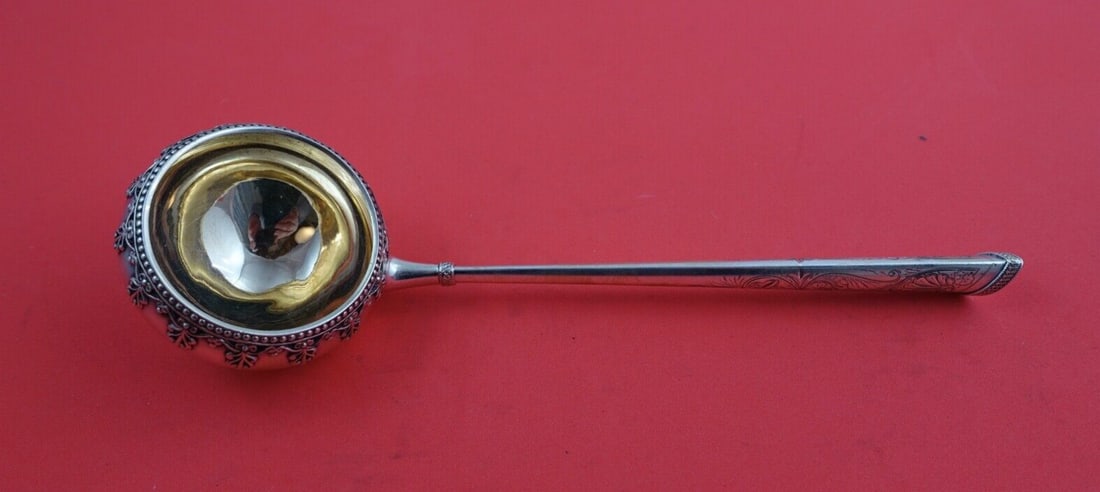 Gorham Sterling Silver Number 150 Wine Taster 8 Inch Bright-Cut: Gorham Sterling Silver Number 150 Wine Taster 8 Inch Bright-Cut This exquisite wine taster is crafted from sterling silver by Gorham, featuring the distinctive Number 150 pattern. The piece showcases