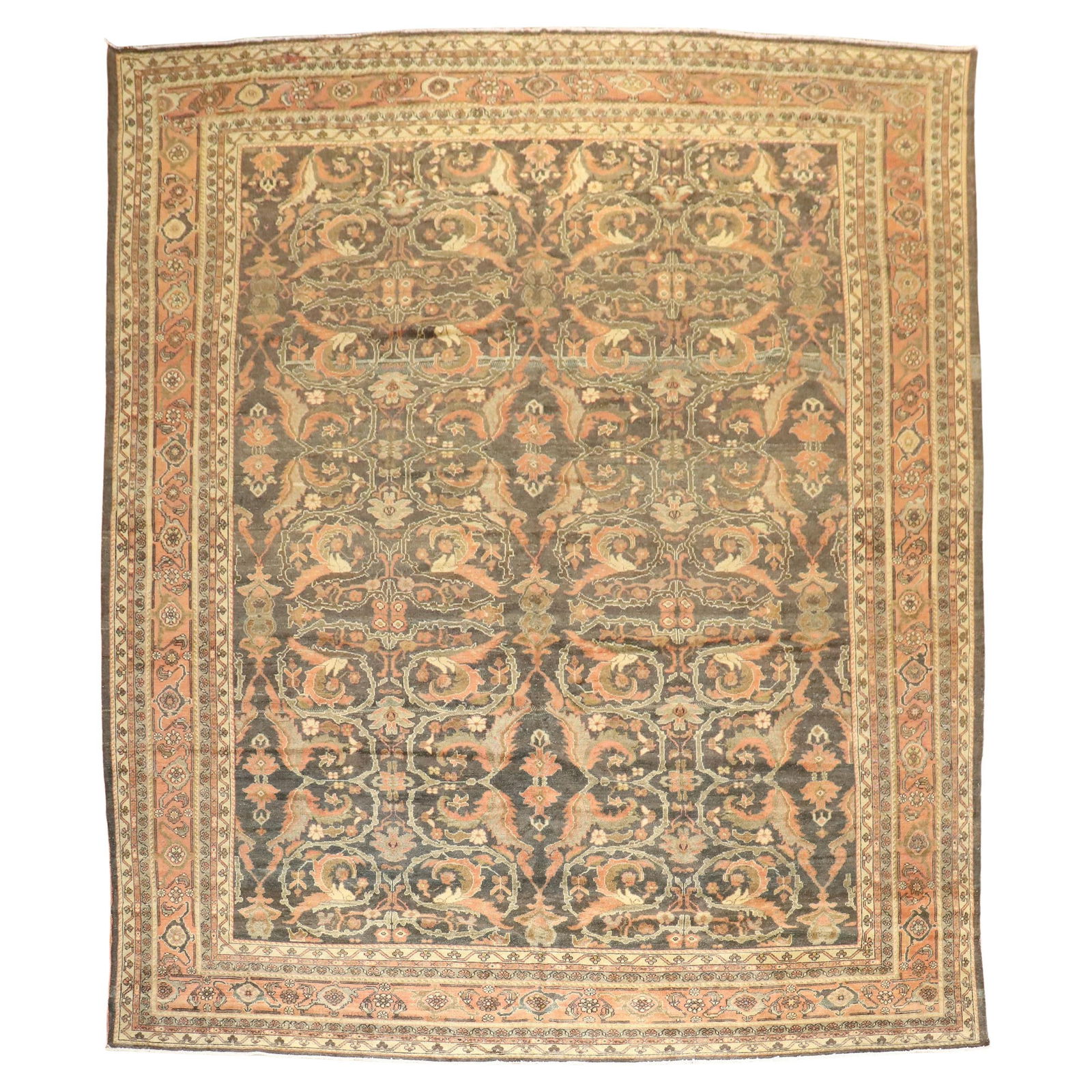 Early 20th Century Antique Persian Malayer Rug Wool Hand-Woven Sultanabad 10'8 x 13'4 (1 of 11)