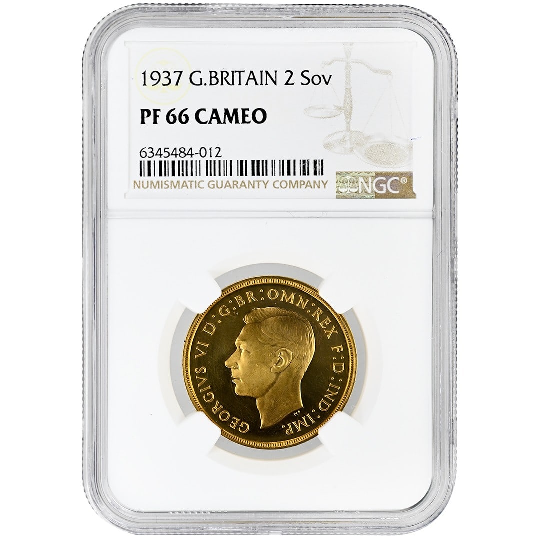 1937 Gold Two Pound Coin United Kingdom NGC PF66CAM George VI (1 of 2)