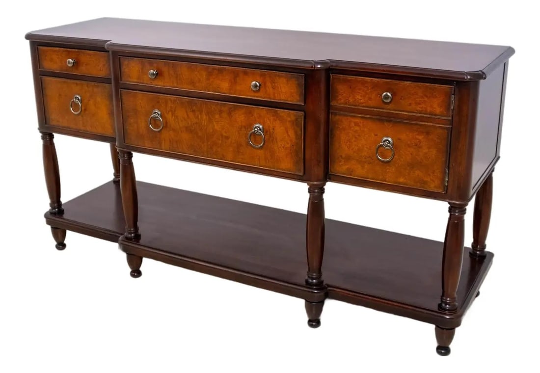 Baker Milling Road Distressed Mahogany Walnut Sideboard 72" (1 of 10)
