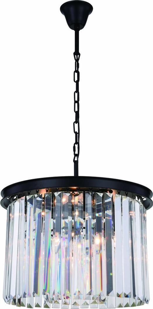Elegant Lighting Sydney Crystal Pendant Light UL Listed 6 Bulbs: Elegant Lighting Sydney Crystal Pendant Light UL Listed 6 Bulbs Illuminate your space with the Elegant Sydney Crystal Pendant Light. This stunning pendant features a beautiful Royal-Cut Crystal finish