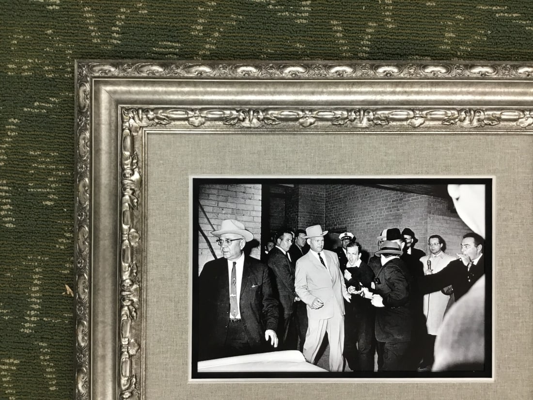 Jack Ruby Signed Check with Photo Custom Framed JSA Authenticated - 11