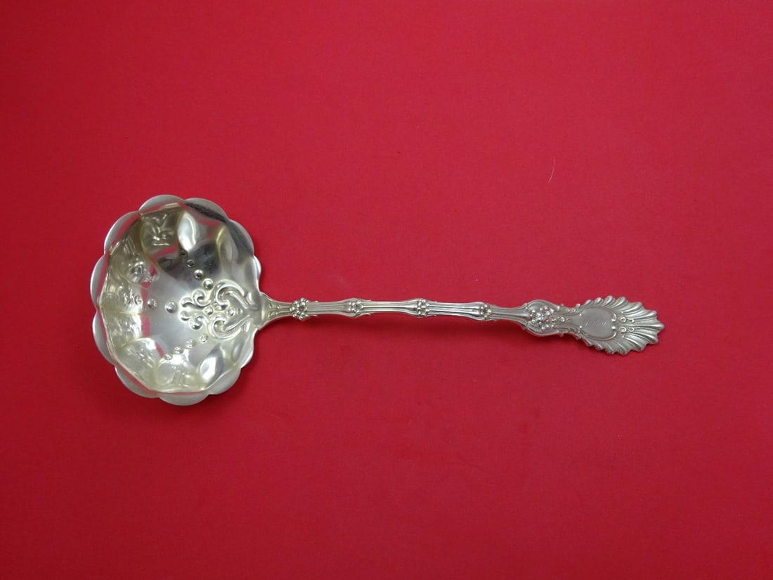 Whiting Radiant Sterling Silver Soup Ladle Scalloped Bowl 10.5 in (1 of 1)