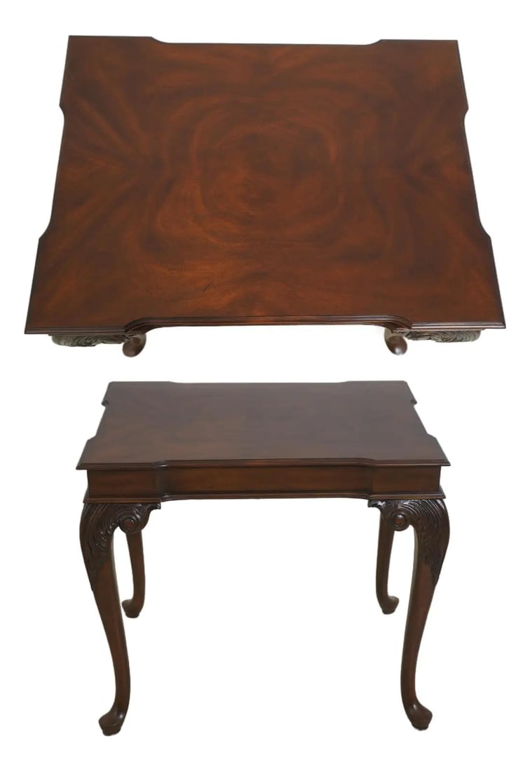 Mahogany Lamp Table with Carved Knees Georgian Style Occasional Furniture (1 of 10)