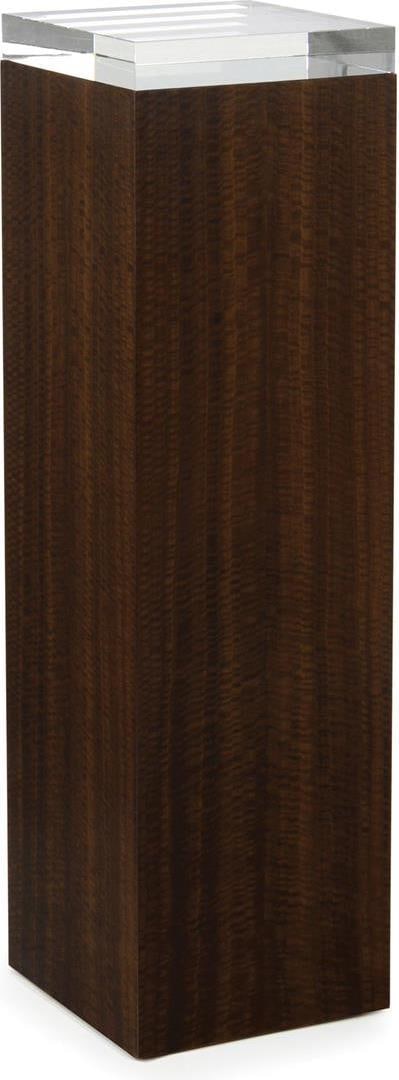 John-Richard Eucalyptus Veneer Tall Pedestal Stand Contemporary Style (1 of 2)